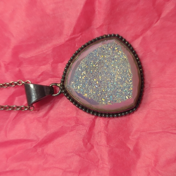 Druzy Quarts 925 necklace 😍🤩 - Picture 3 of 8